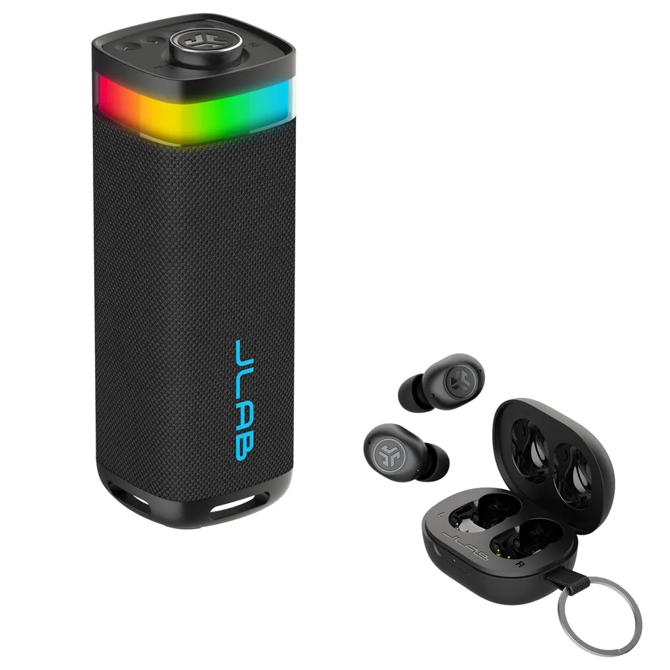 jlab-jbuds-party-black-jbuds-mini-black-gift-set-30w-bluetooth-party-lautspreche image 1