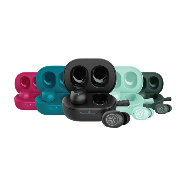jlab-jbuds-mini-color-bundle-5-true-wireless-earbuds-black-pink-mint-sage-gray-t image 1
