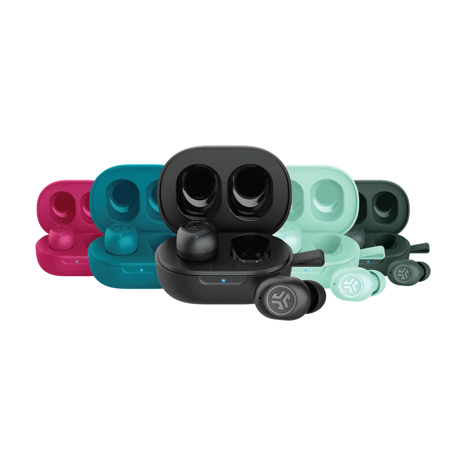 jlab-jbuds-mini-color-bundle-5-true-wireless-earbuds-black-pink-mint-sage-gray-t image 1