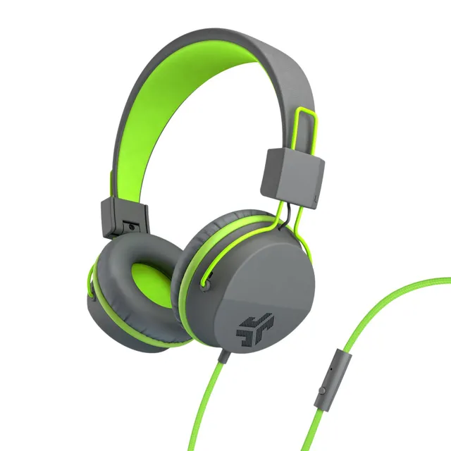 jlab-neon-wired-on-ear-kopfh-rer-graphite-lime-faltbar-mikrofon-cloud-foam-komfo image 1