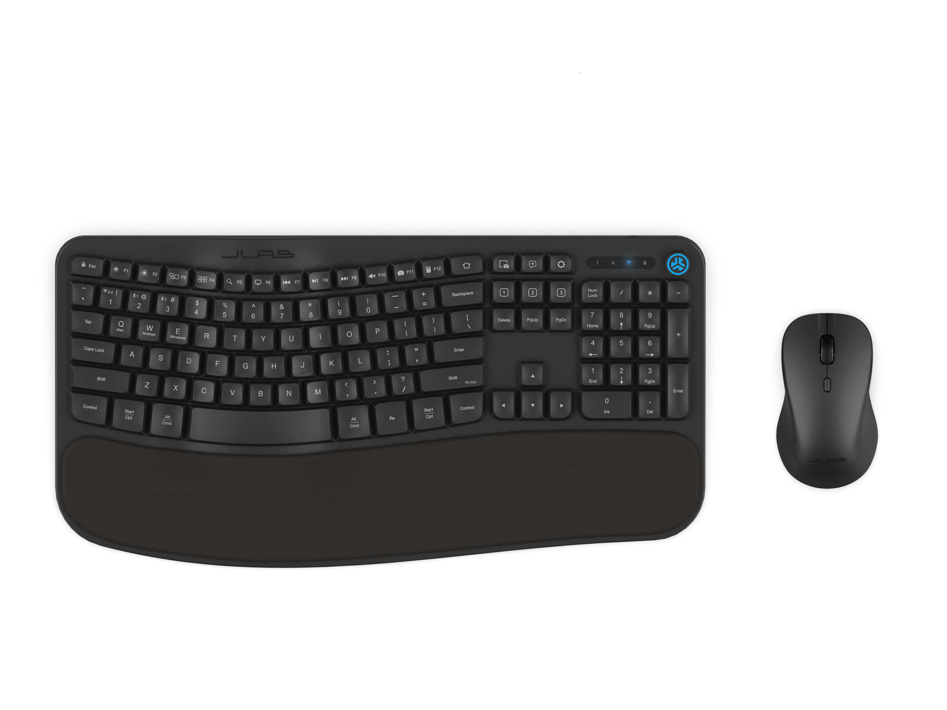 jlab-flow-wireless-mouse-keyboard-bundle-black-ergonomic-desk-set-with-single-us image 5