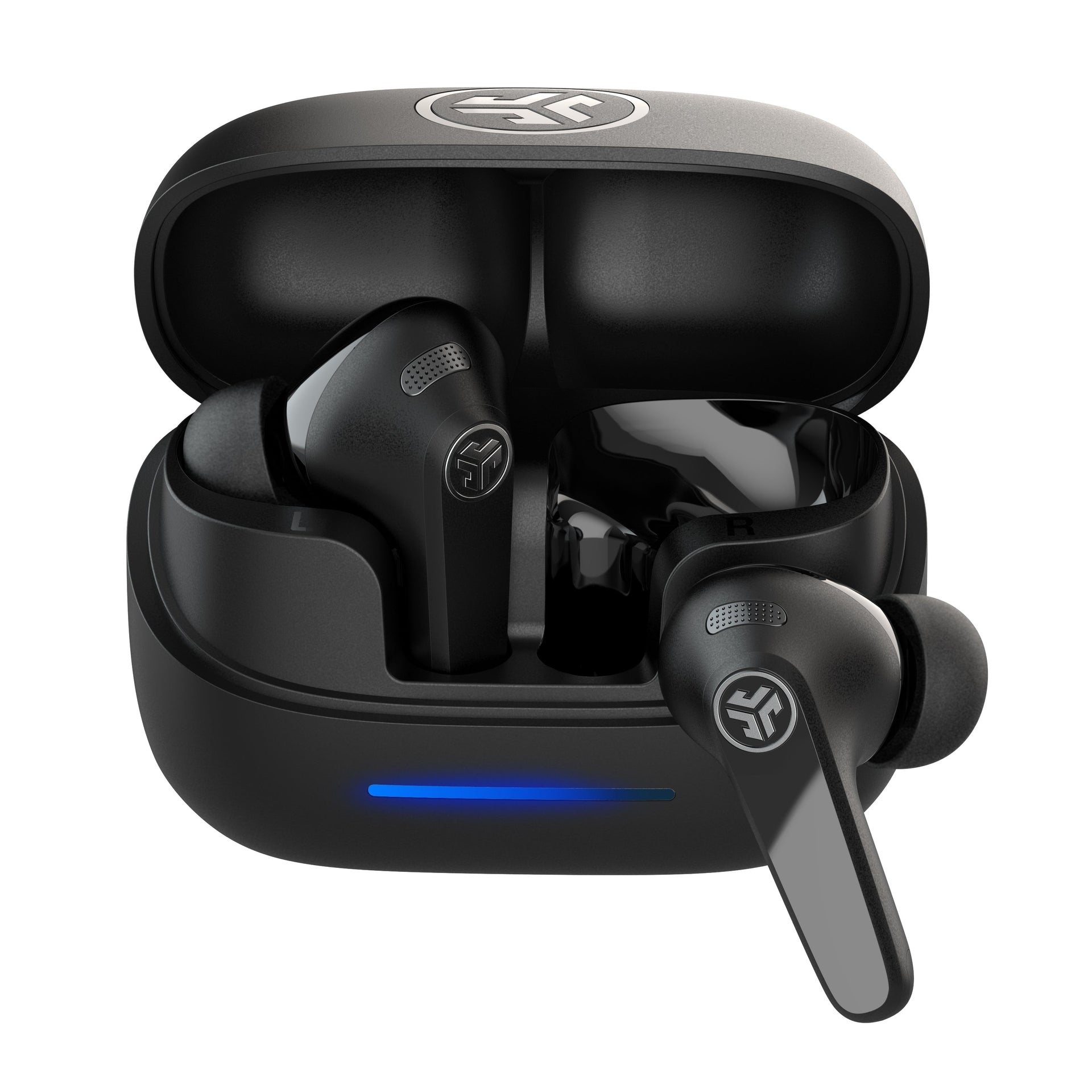 jlab-jbuds-pods-anc-true-wireless-earbuds-schwarz-hybrid-anc-bis-40-db-stemm-des image 1