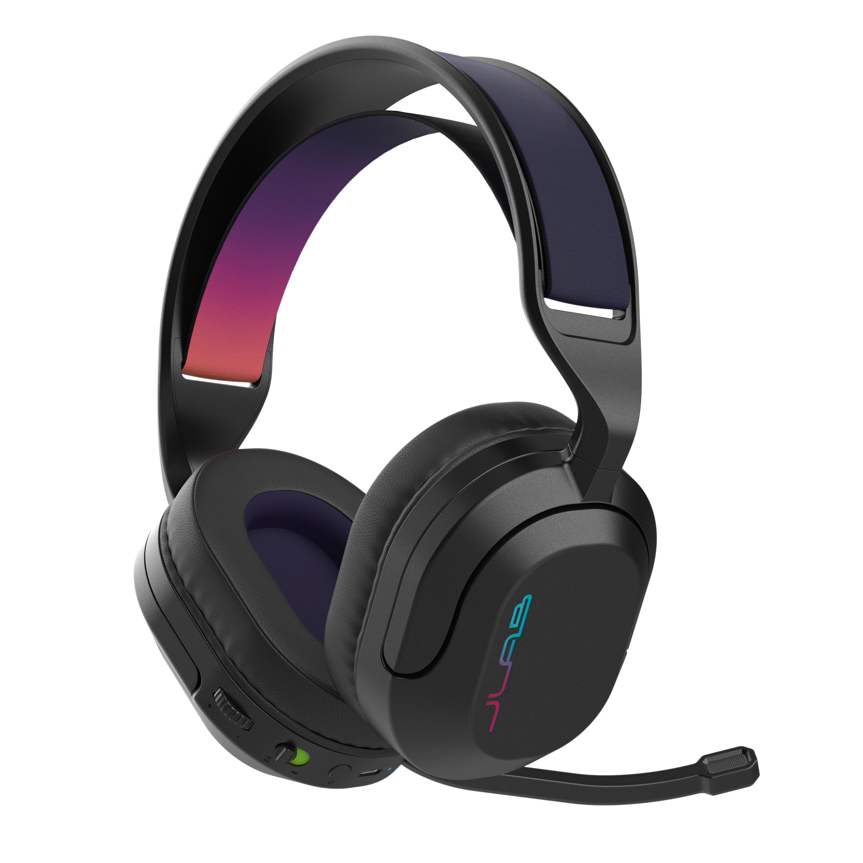 jlab-nightfall-wireless-gaming-headset-schwarz-over-ear-gaming-headset-mit-70-st image 1