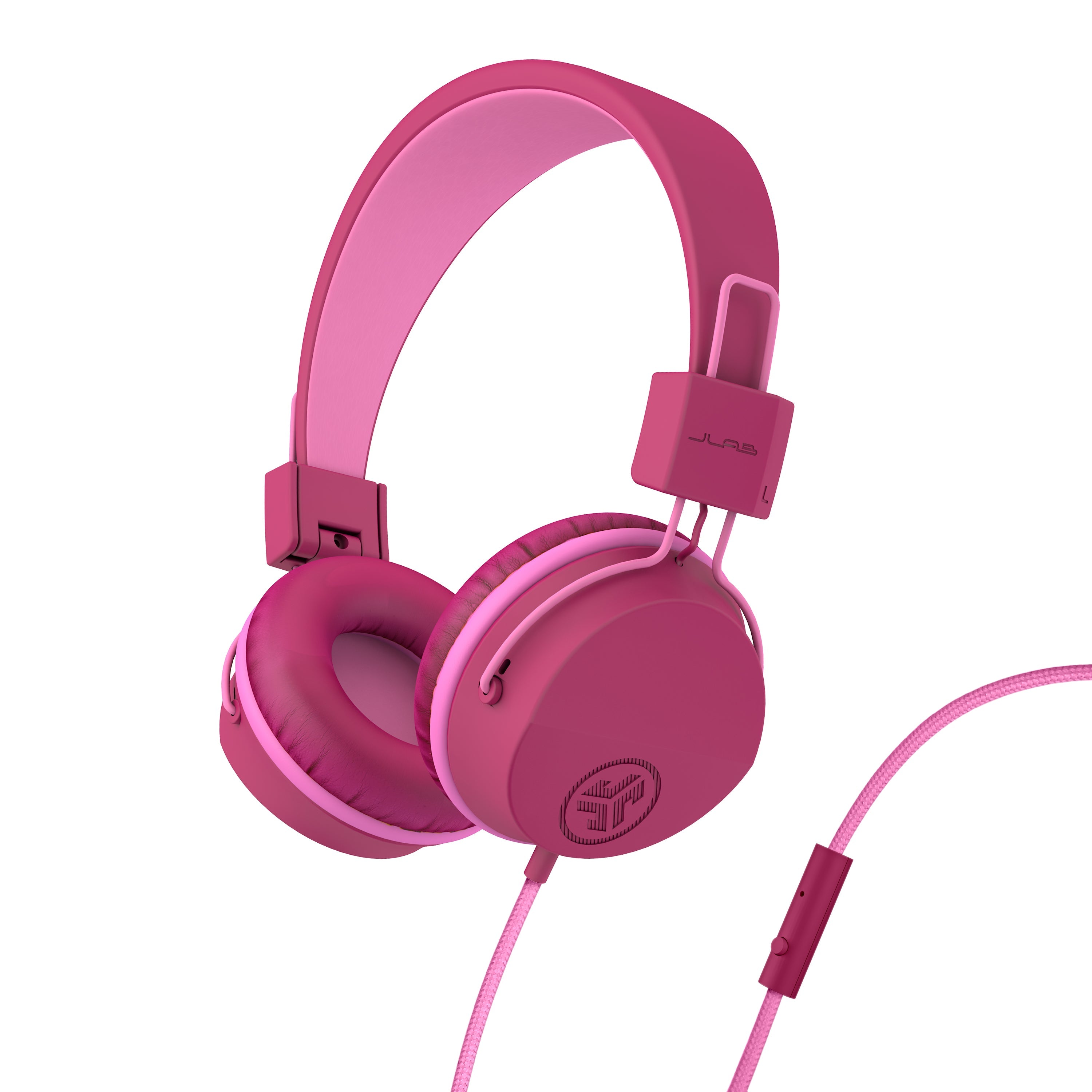 jlab-jbuddies-studio-on-ear-kopfh-rer-f-r-kinder-kabelgebunden-usb-c-dunkelrosa- image 3
