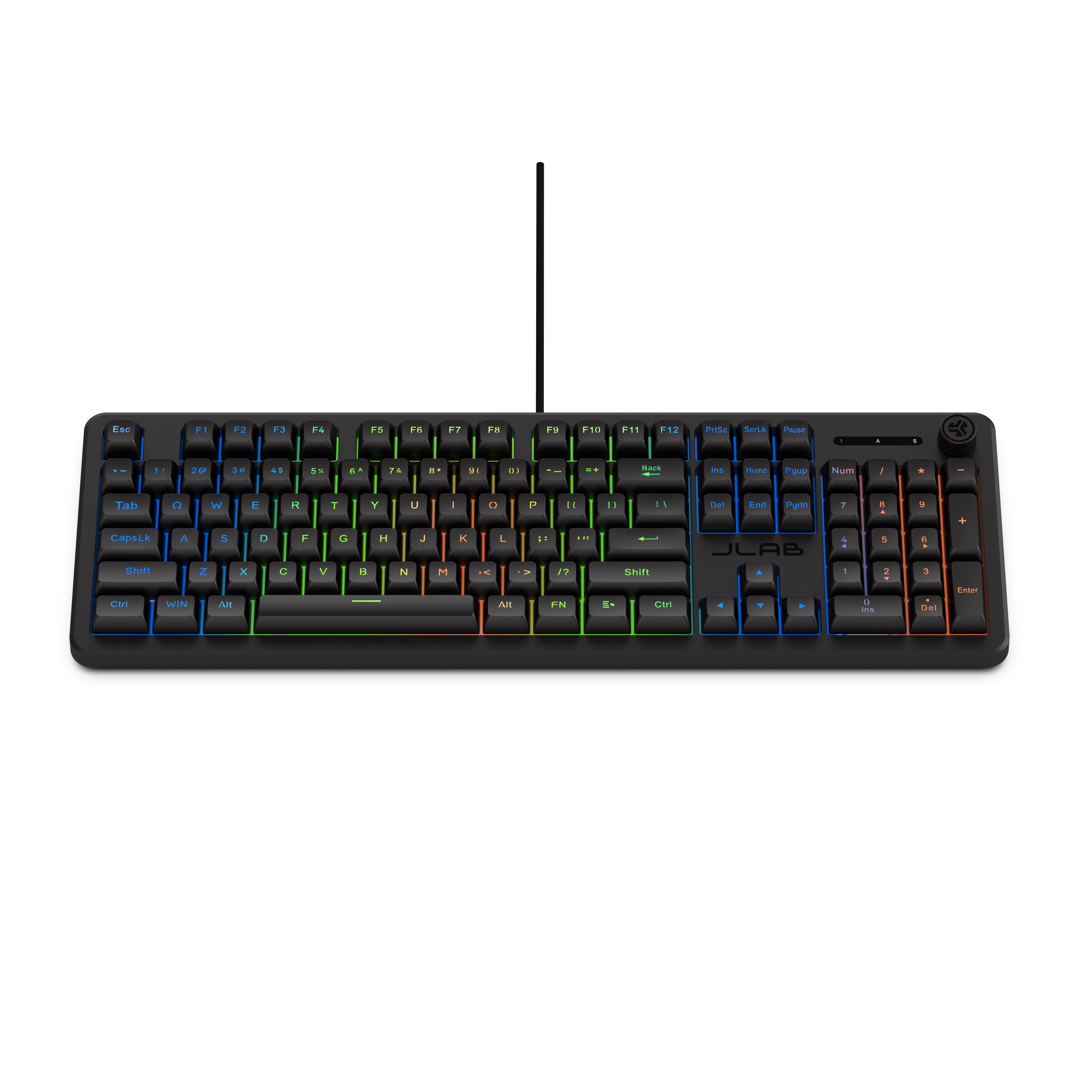 jlab-nightfall-full-size-wired-gaming-tastatur-schwarz-mit-numpad-rgb-zonenbeleu image 6
