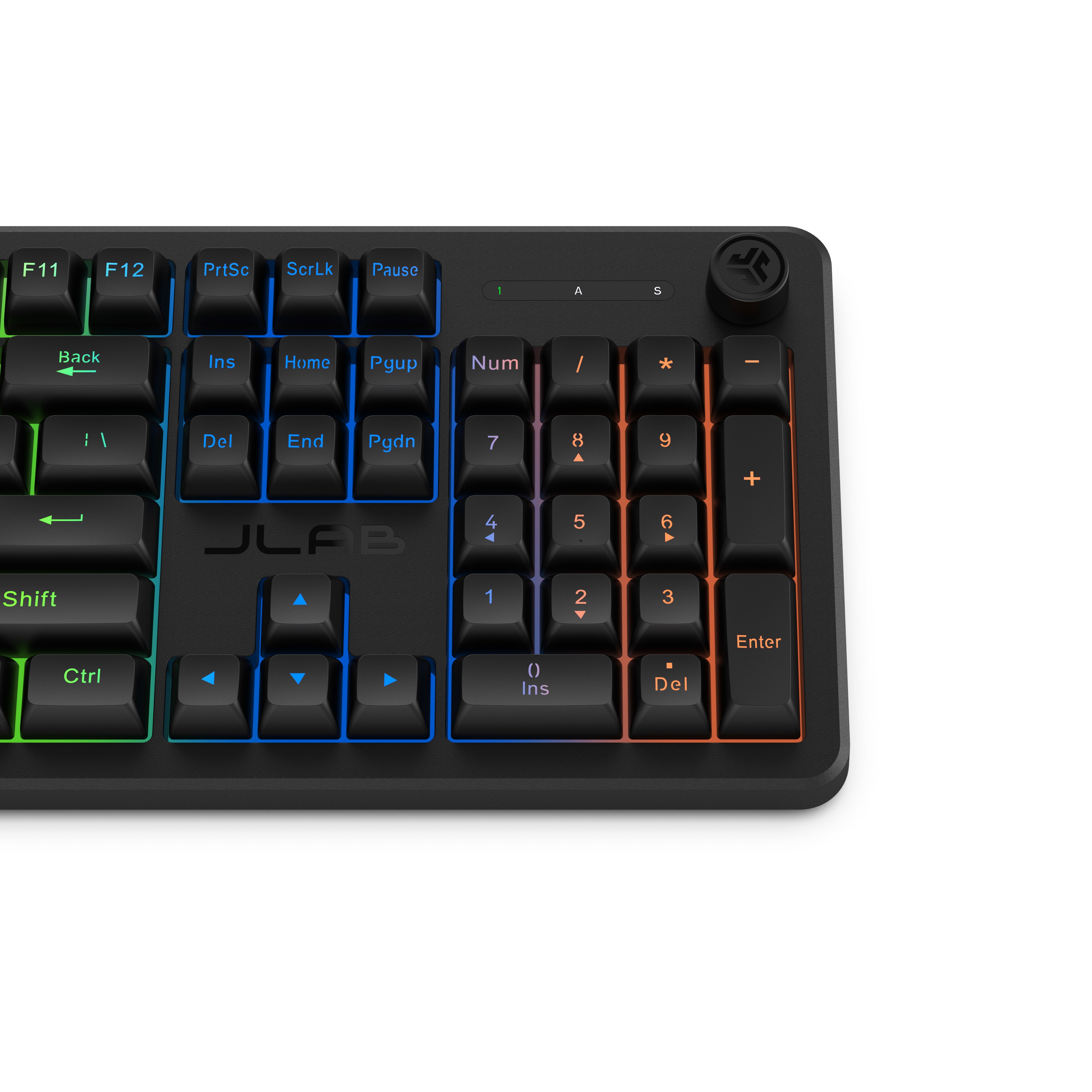 jlab-nightfall-full-size-wired-gaming-tastatur-schwarz-mit-numpad-rgb-zonenbeleu image 4