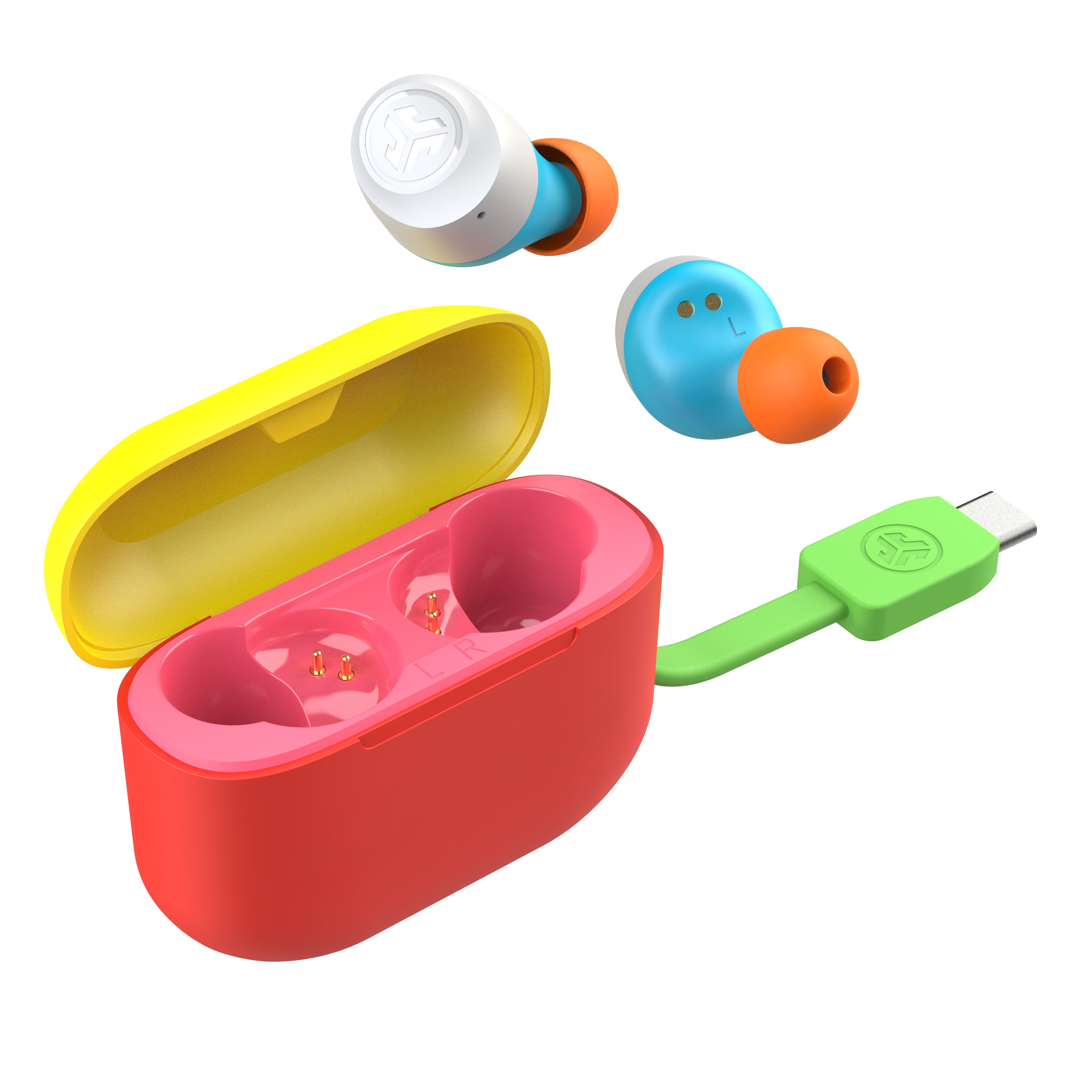 jlab-go-pop-true-wireless-earbuds-confetti-bluetooth-5-google-fast-pair-ipx4 image 5
