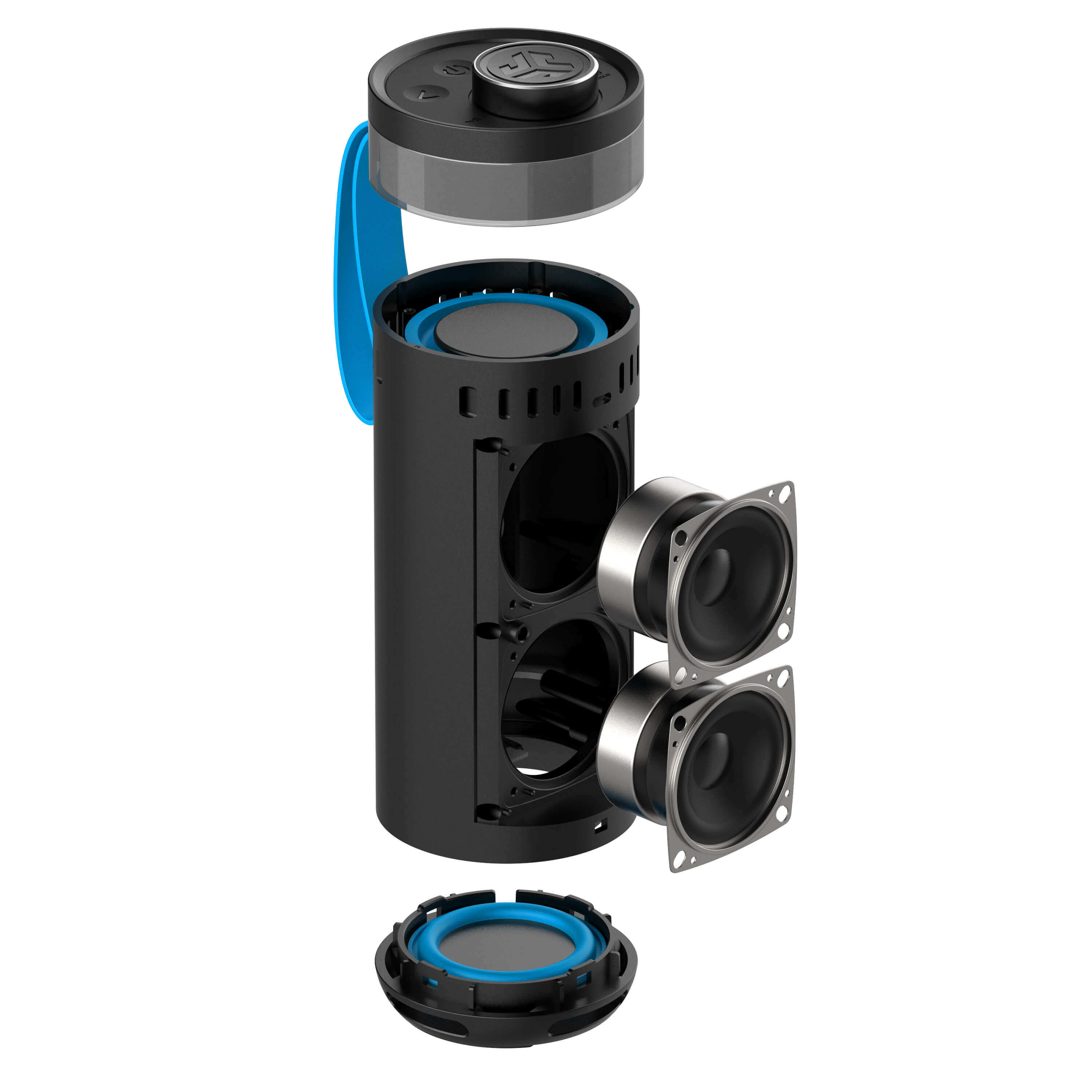 jlab-go-party-portable-bluetooth-speaker-schwarz-10w-ip56-rgb-16-std-akku image 3