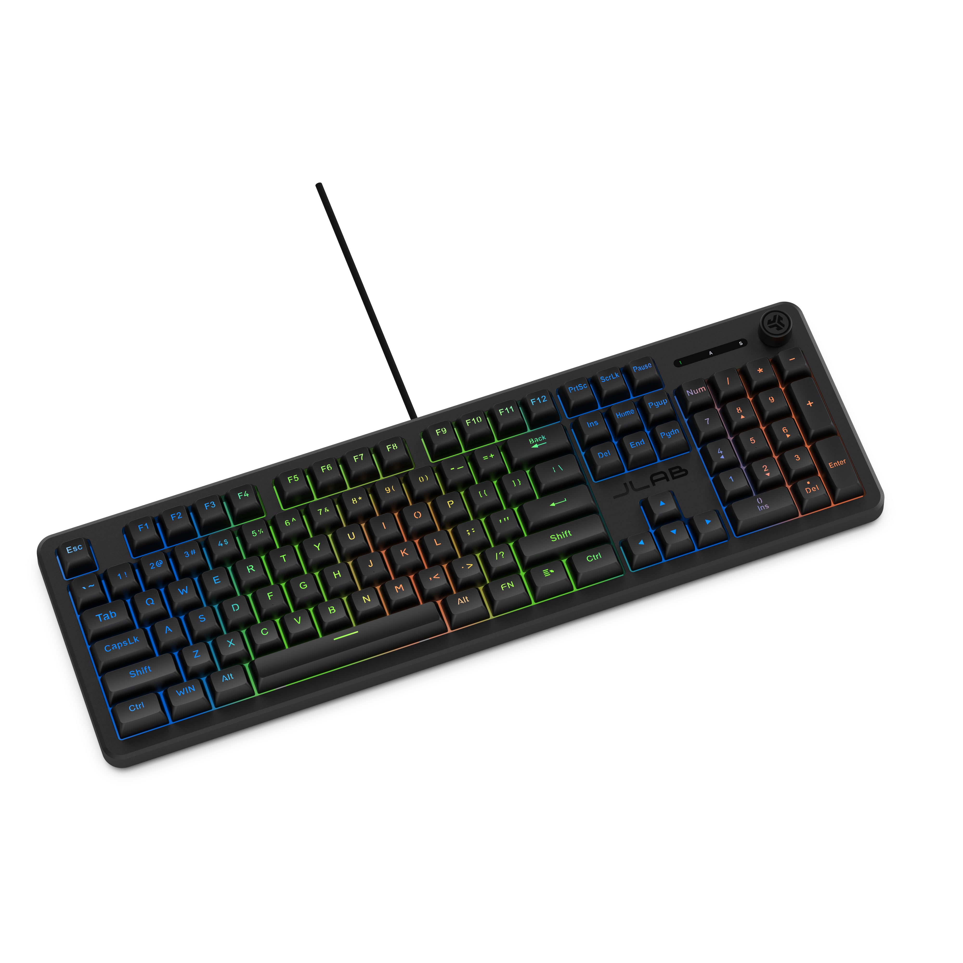jlab-nightfall-full-size-wired-gaming-tastatur-schwarz-mit-numpad-rgb-zonenbeleu image 7
