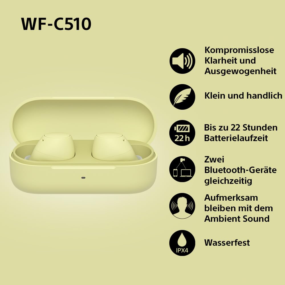 sony-wf-c510-true-wireless-in-ear-kopfh-rer-gelb-bluetooth-multipoint-ambient-so image 3