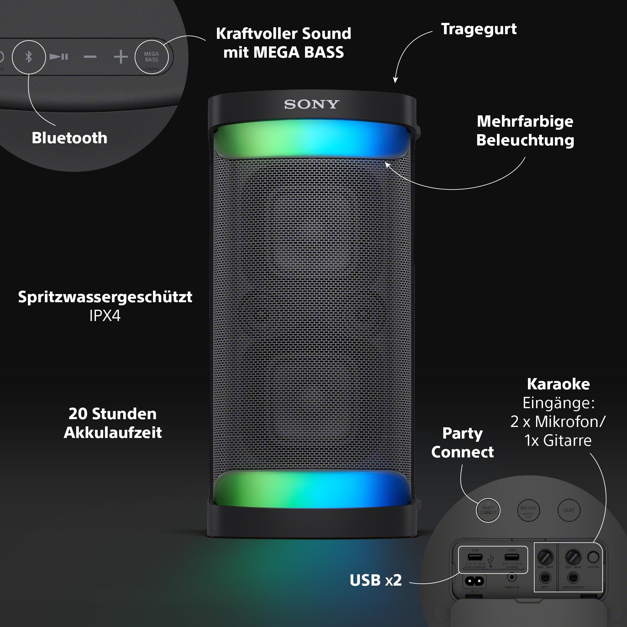 sony-srs-xp500-bluetooth-partylautsprecher-mit-mega-bass-mehrfarbiger-beleuchtun image 4