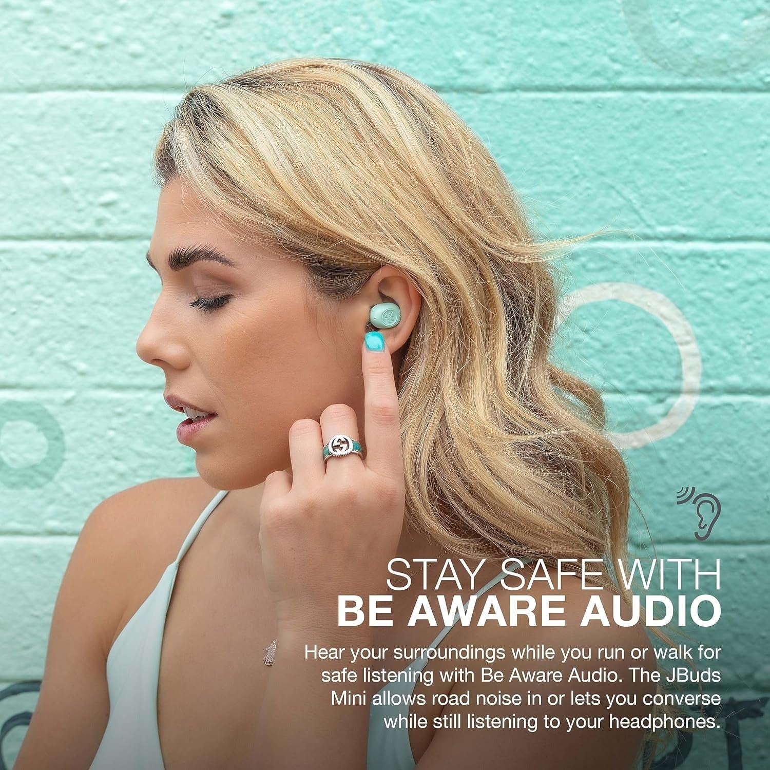jlab-jbuds-mini-color-bundle-5-true-wireless-earbuds-black-pink-mint-sage-gray-t image 4