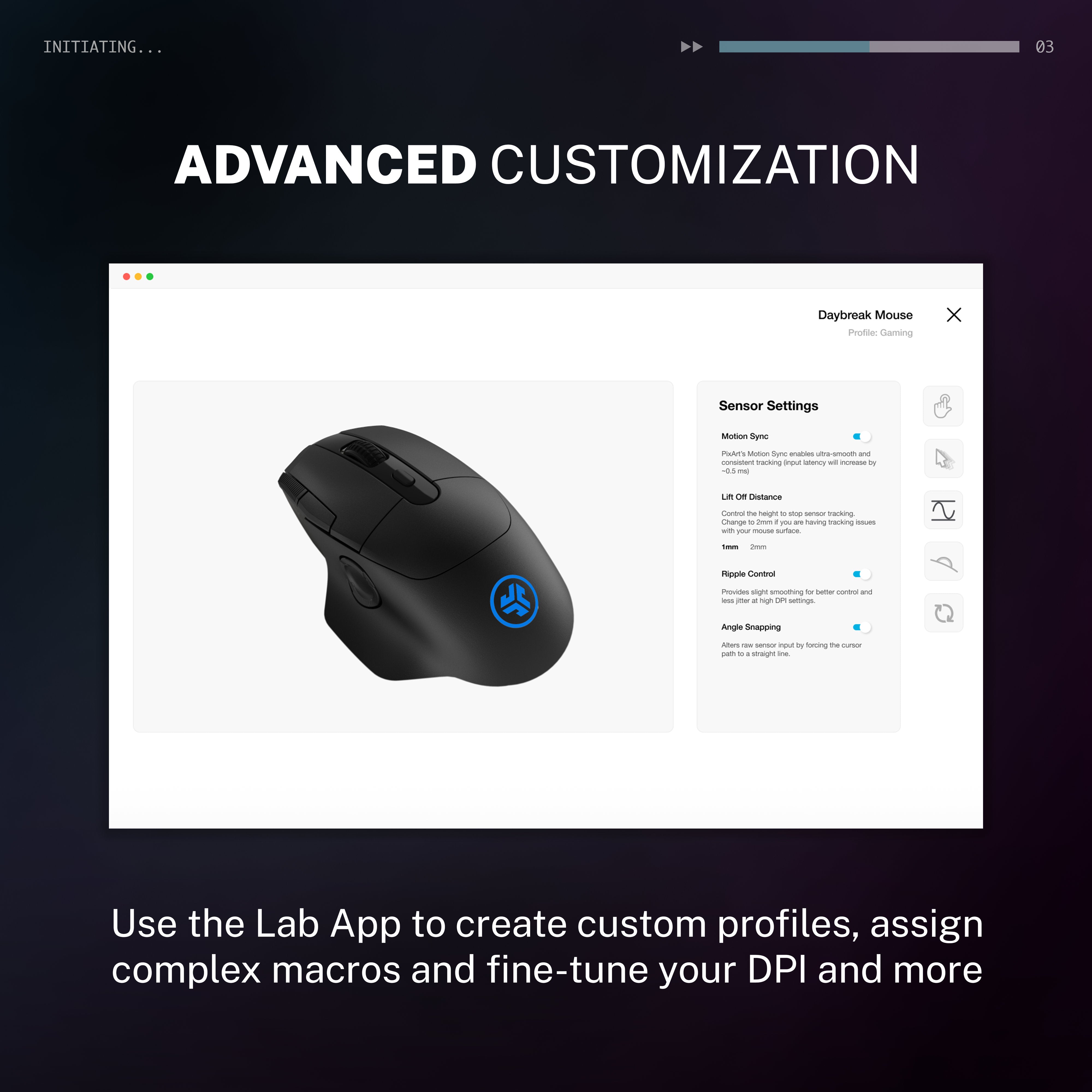 jlab-daybreak-wireless-gaming-mouse-schwarz-paw3395-sensor-26-000-dpi-1-ms-laten image 7