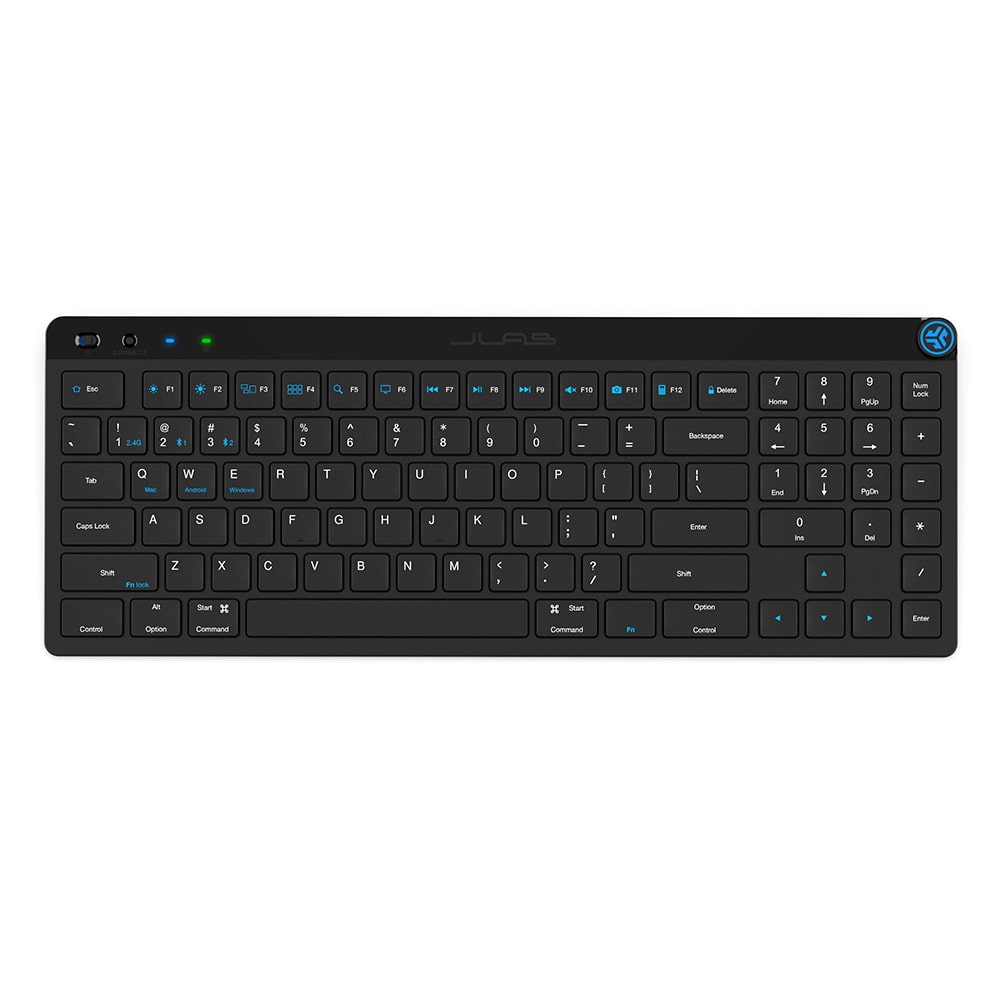 jlab-jbuds-wireless-keyboard-black-2-4ghz-bluetooth-5-2-10-monats-akku image 2