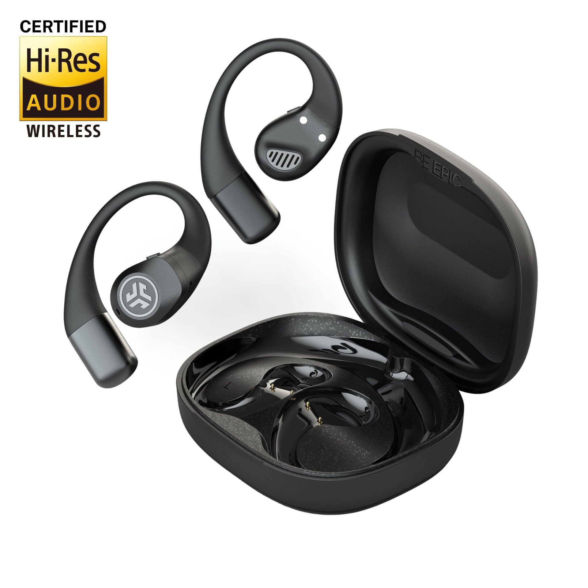 jlab-epic-open-sport-air-conduction-open-ear-wireless-earbuds-black image 1