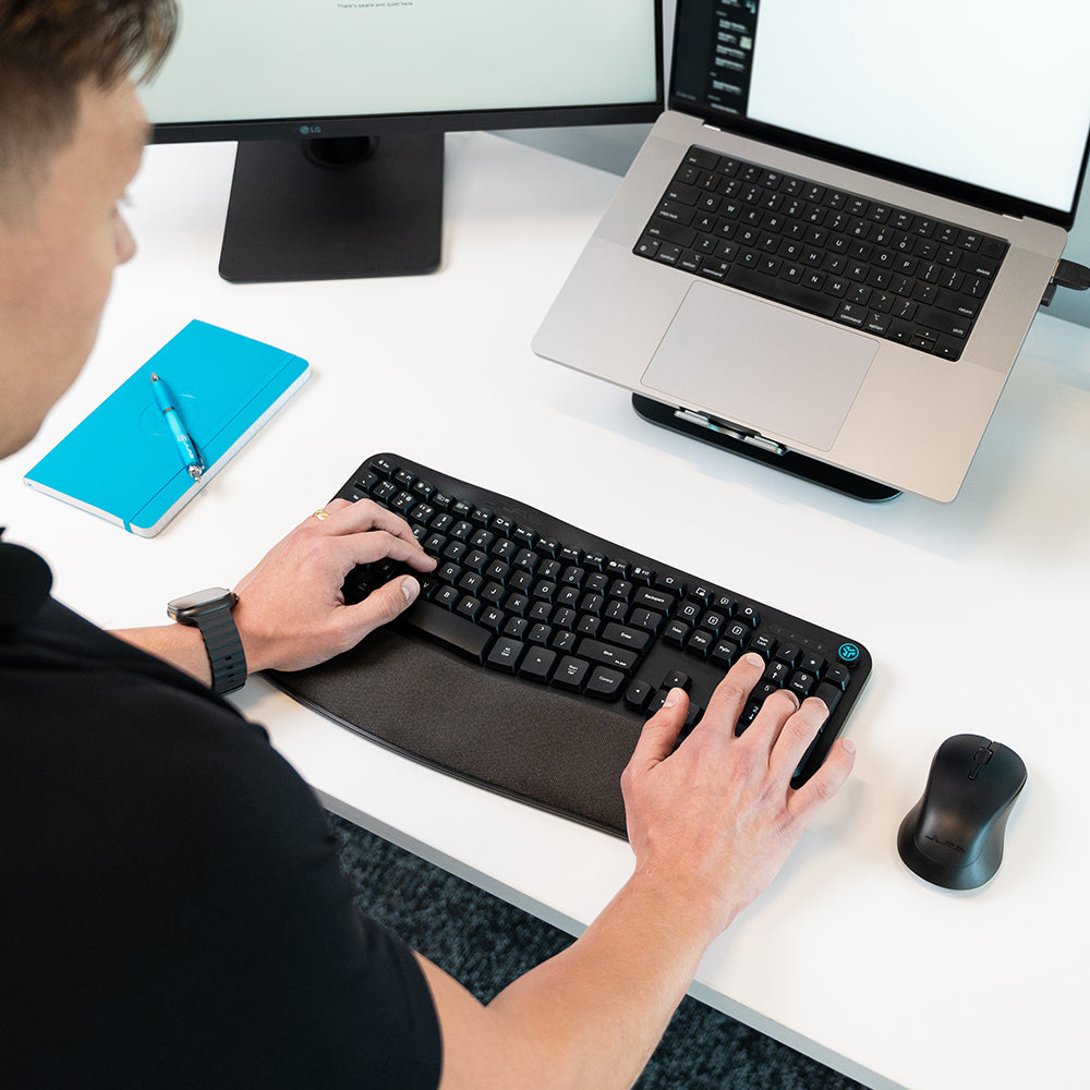 jlab-flow-wireless-mouse-keyboard-bundle-black-ergonomic-desk-set-with-single-us image 3