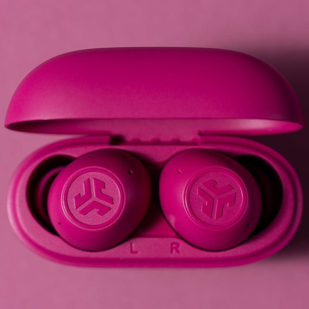 jlab-go-pop-anc-true-wireless-earbuds-fuchsia-cloud-foam-tips-bundle-anc-multipo image 3