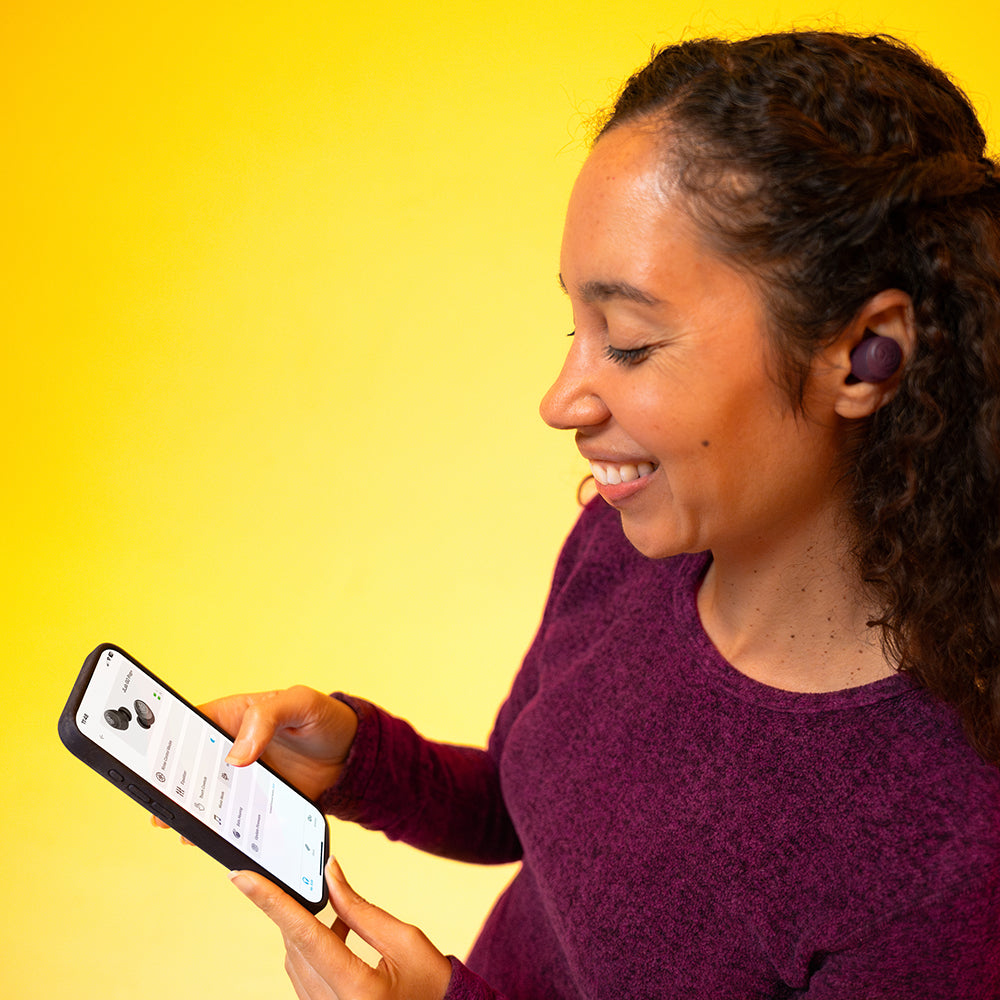jlab-go-pop-violet-true-wireless-earbuds-mit-cloud-foam-tips-geschenkset image 3