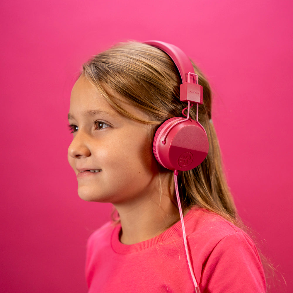 jlab-jbuddies-studio-on-ear-kopfh-rer-f-r-kinder-kabelgebunden-usb-c-dunkelrosa- image 4