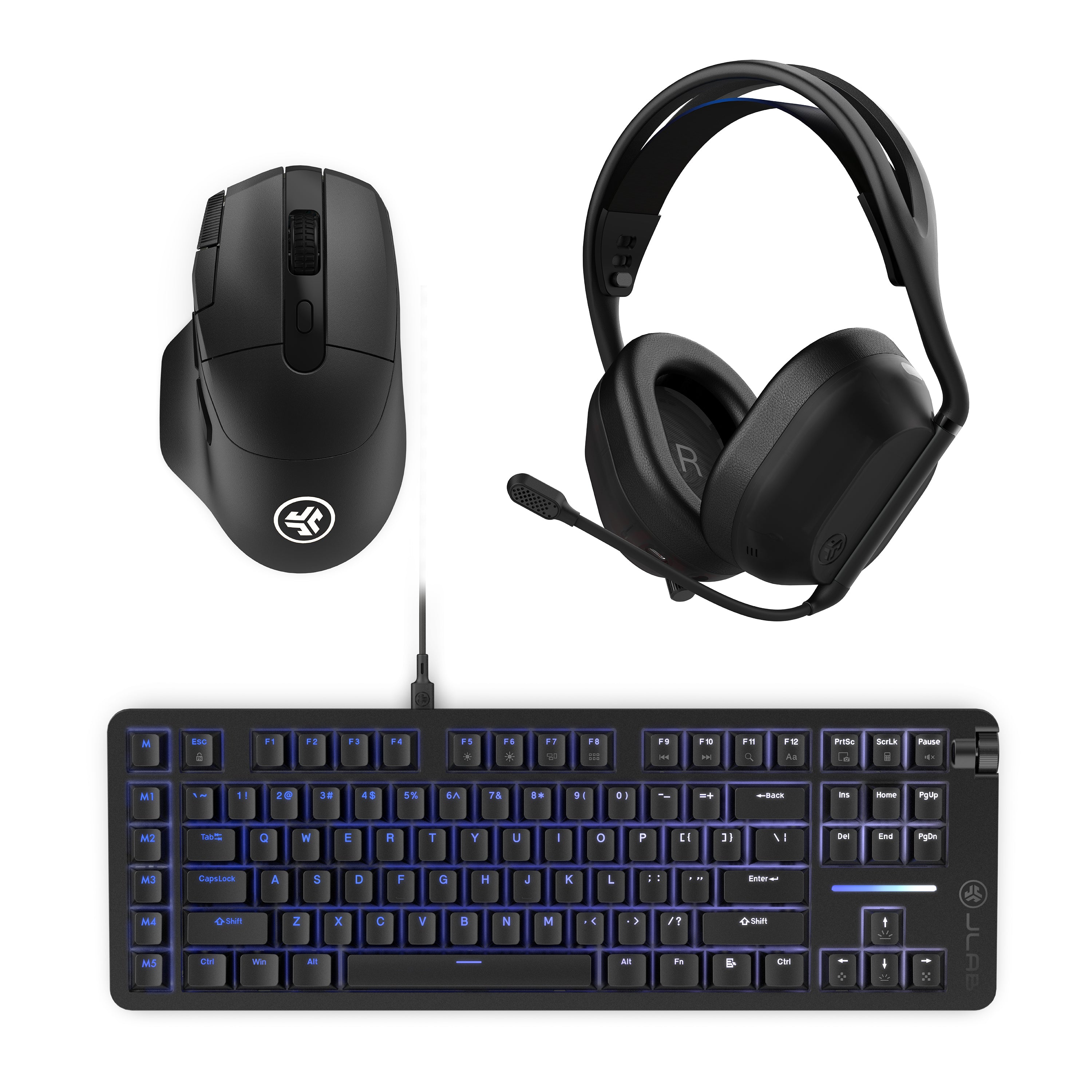 jlab-midnight-gaming-family-set-schwarz-wireless-headset-wireless-maus-tkl-mecha image 2
