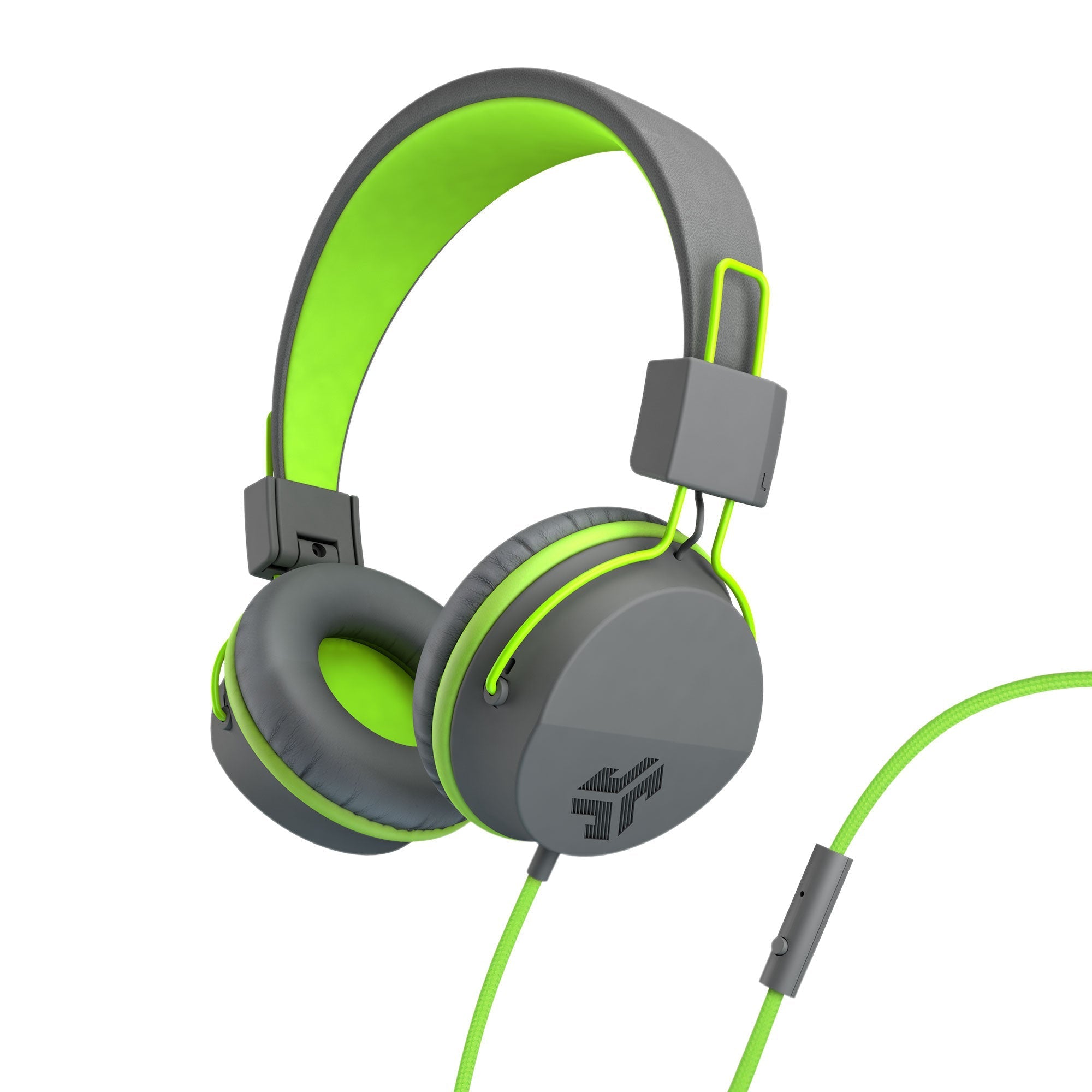 jlab-neon-wired-on-ear-kopfh-rer-graphite-lime-faltbar-mikrofon-cloud-foam-komfo image 1