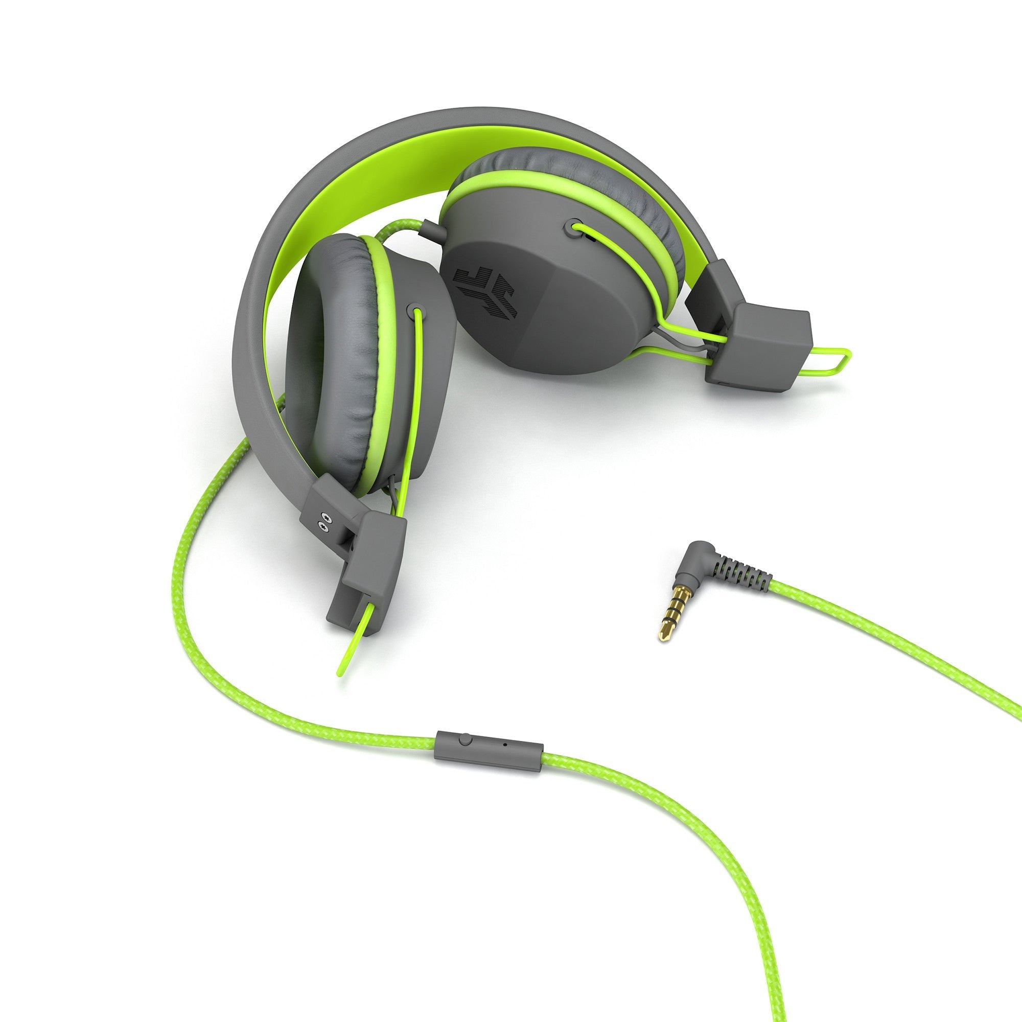jlab-neon-wired-on-ear-kopfh-rer-graphite-lime-faltbar-mikrofon-cloud-foam-komfo image 2