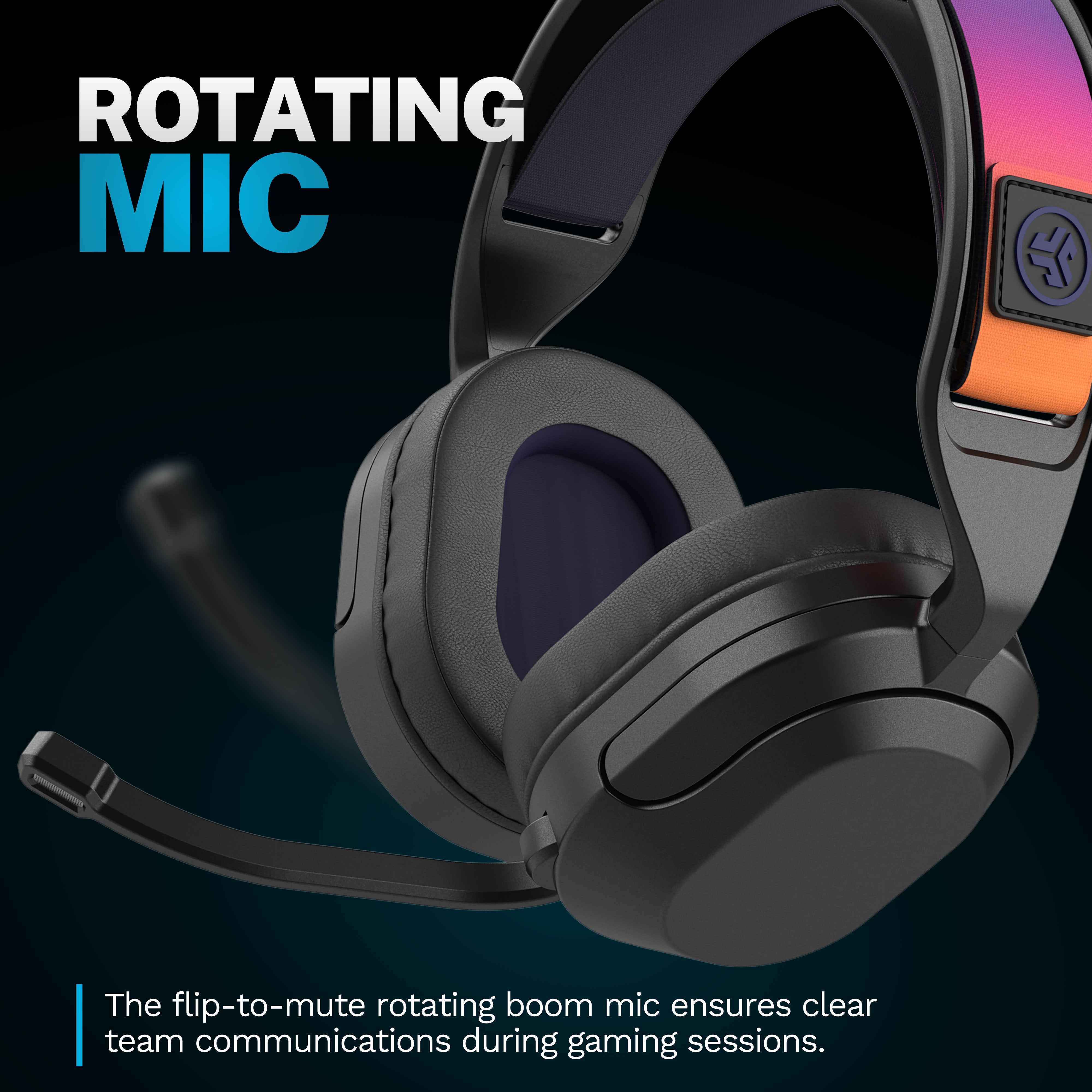 jlab-nightfall-wireless-gaming-headset-schwarz-over-ear-gaming-headset-mit-70-st image 5